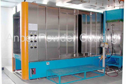 Stainless steel manual powder painting room